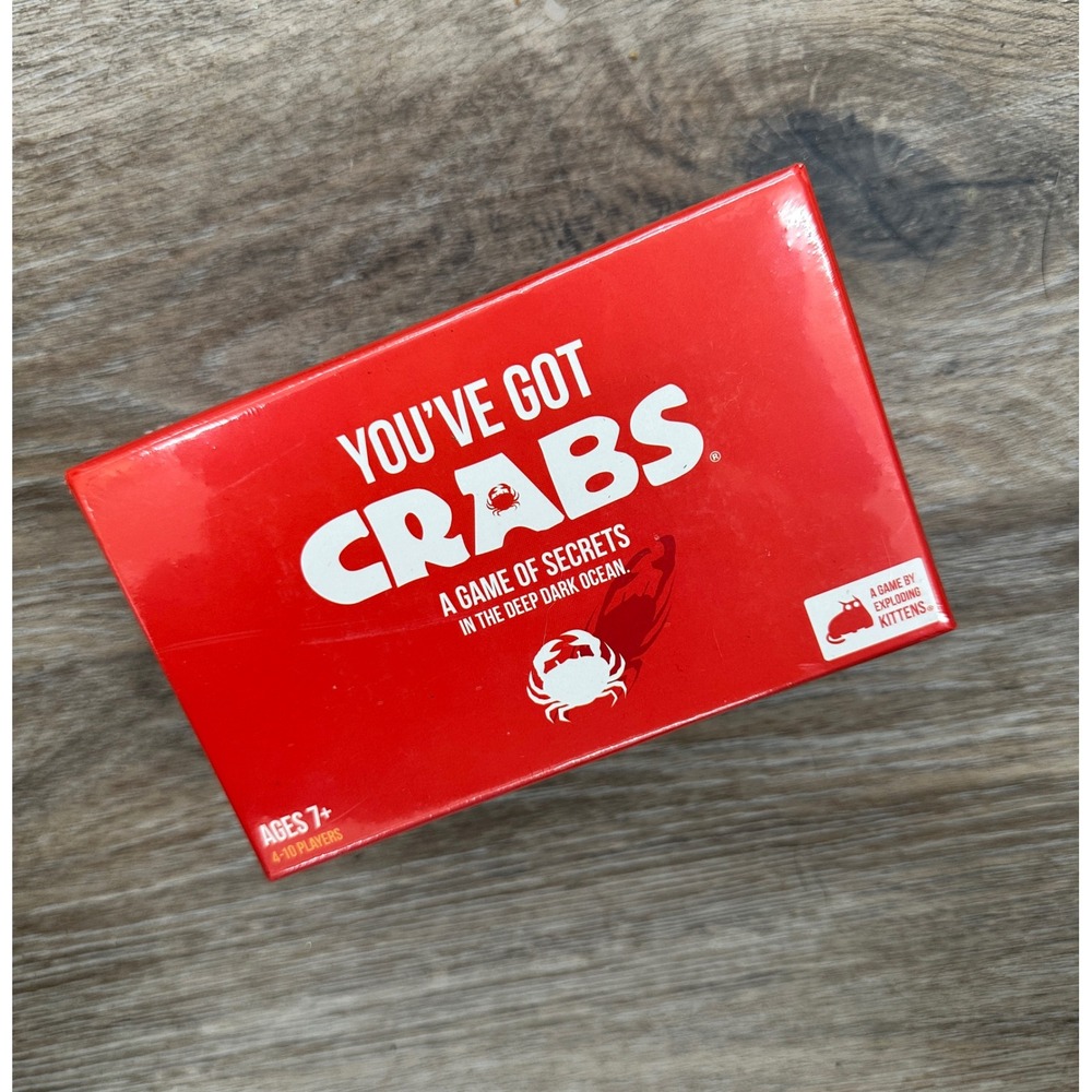You've Got Crabs Card Game Exploding Kittens Party Game 4-10 Players Ages 7+ NEW